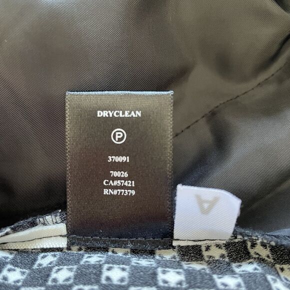 Ann Taylor Pull-On Pants Black & White Geometric Print Size 14 - Picture 8 of 8